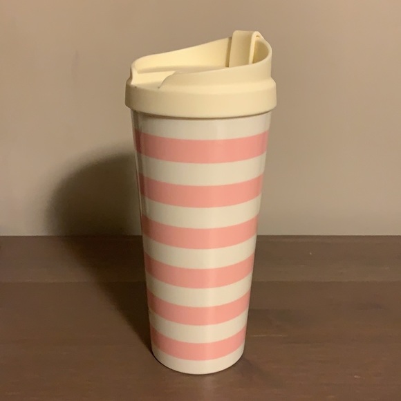 Kate Spade Nineties Inspired Pastel Striped Plastic Tumbler - Picture 3 of 9